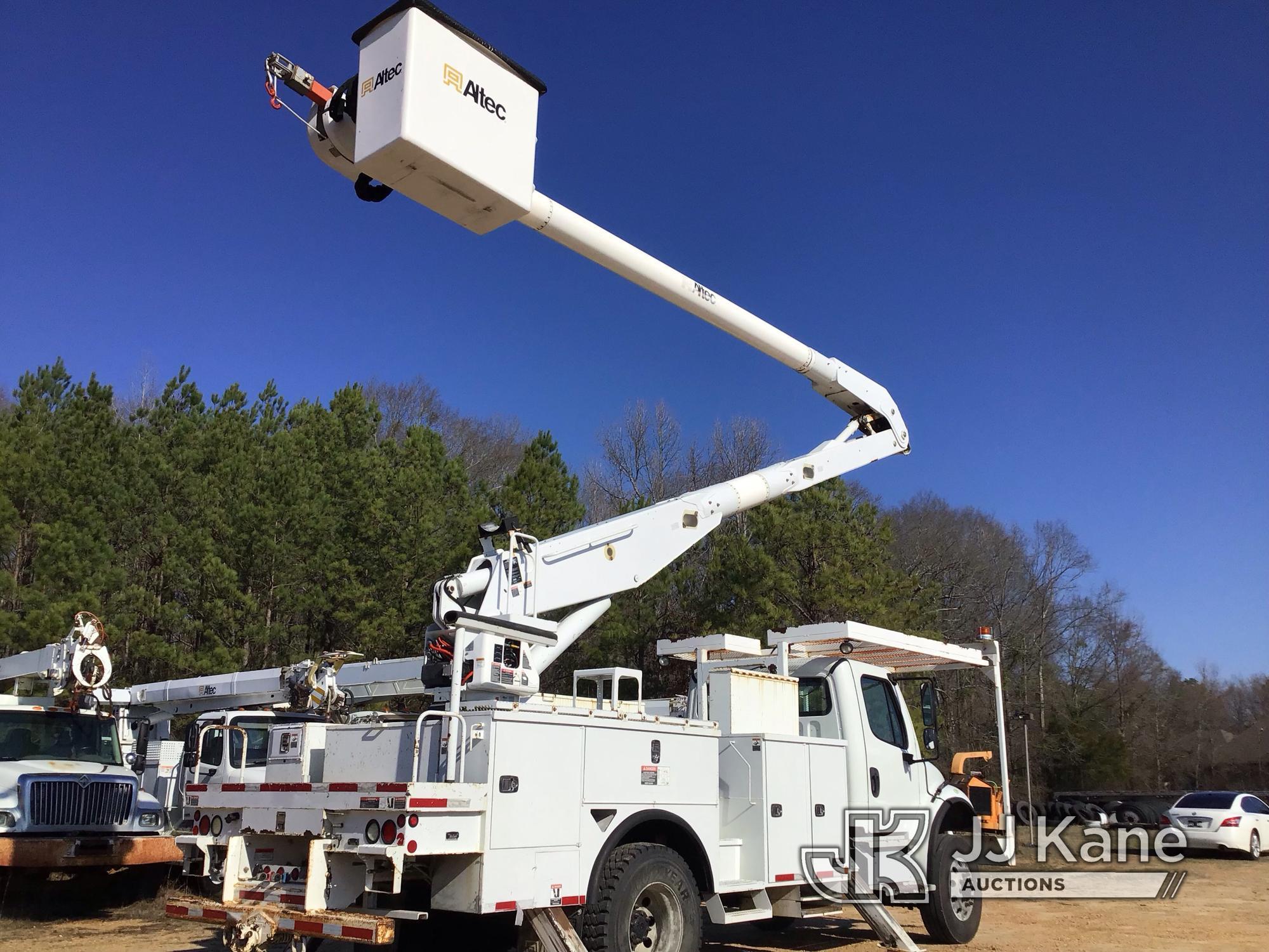 (Byram, MS) Altec AA755-MH, Material Handling Bucket Truck rear mounted on 2013 Freightliner M2 106