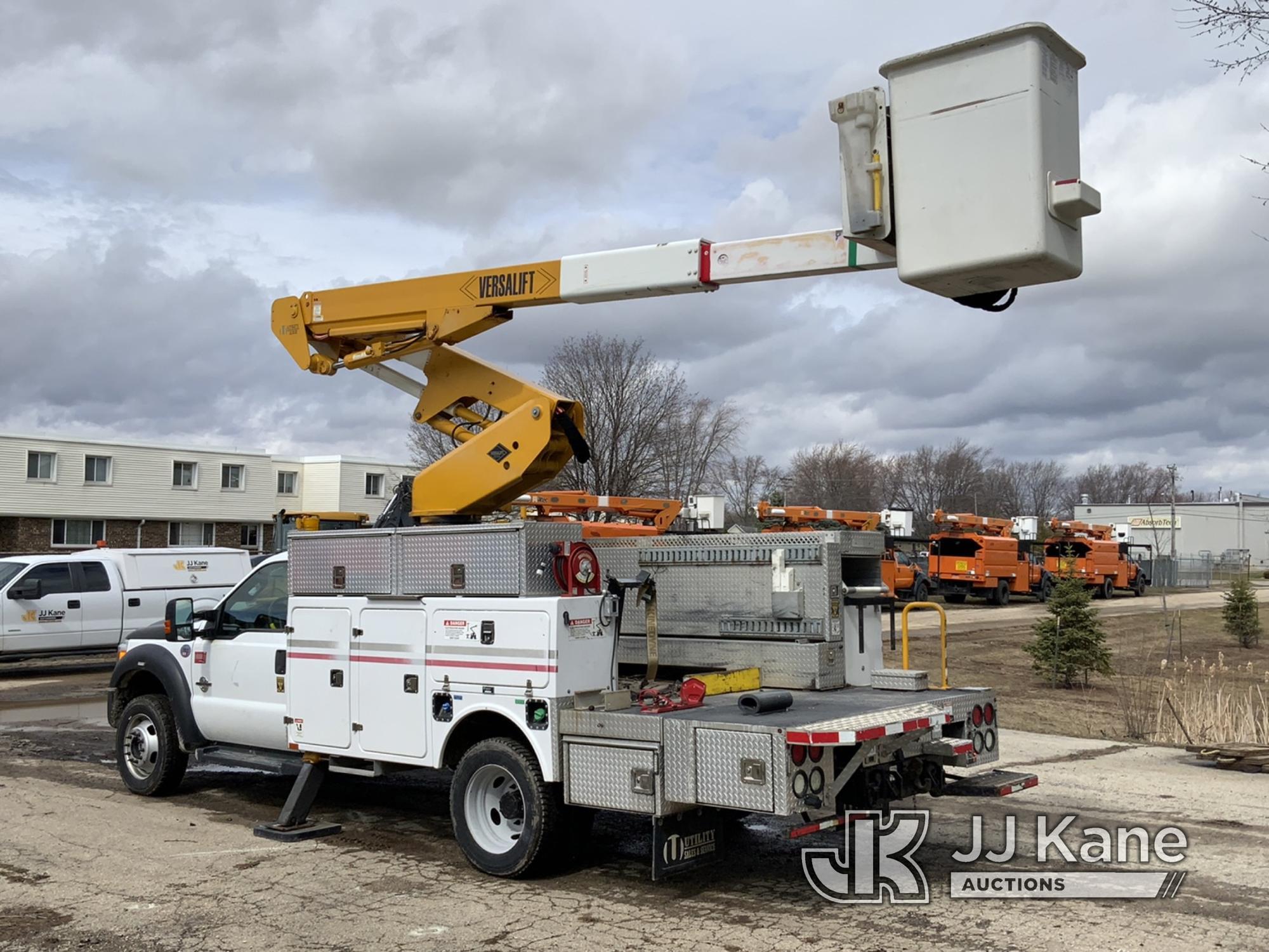 (Neenah, WI) Versalift VST40I, Articulating & Telescopic Bucket Truck mounted behind cab on 2016 For
