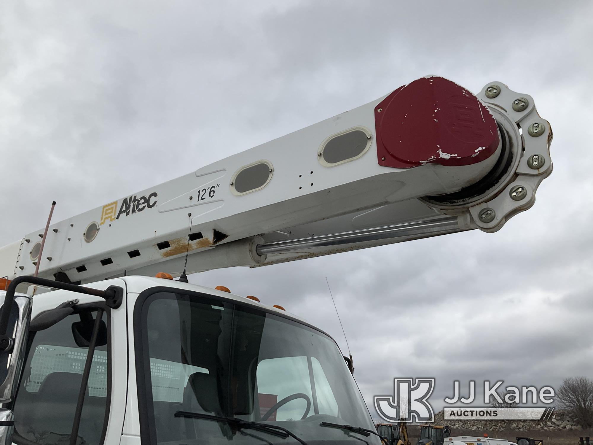 (Kansas City, MO) Altec AM60E-MH, Over-Center Bucket Truck rear mounted on 2013 Freightliner M2106 U