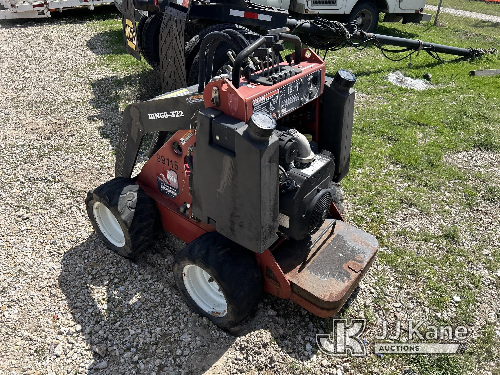 (Waxahachie, TX) 1999 Toro Dingo 322 Stand Behind Rubber Tired Skid Steer Loader, City of Plano Owne