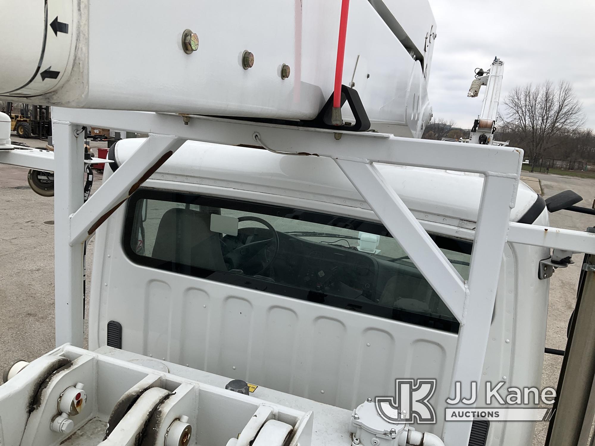 (Kansas City, MO) Altec A77-TE93, Material Handling Elevator Bucket Truck rear mounted on 2012 Freig