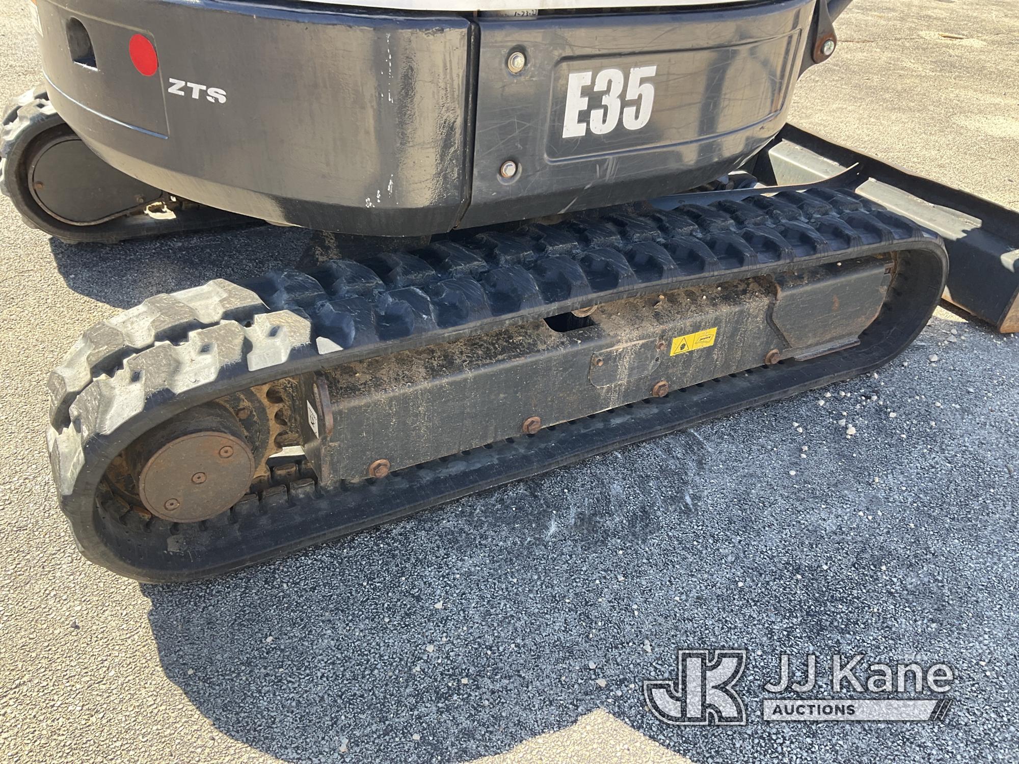 (South Beloit, IL) 2014 Bobcat E35 Mini Hydraulic Excavator Runs, Moves & Operates