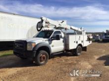 Altec AT37G, Articulating & Telescopic Material Handling Bucket Truck mounted behind cab on 2013 For