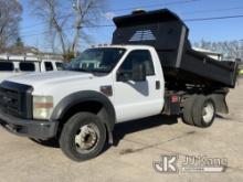 2008 Ford F450 Dump Truck Runs, Moves & Dump Bed Operates) (Seller States: New Motor Replaced at 96k