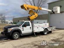 Versalift VST40I, Articulating & Telescopic Bucket Truck mounted behind cab on 2016 Ford F550 4x4 Se