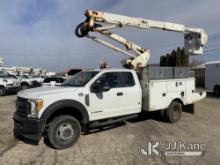 Altec AT40G, Articulating & Telescopic Bucket Truck mounted behind cab on 2017 Ford F550 4x4 Extende