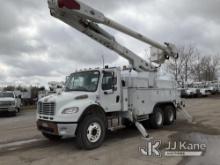Altec AM60E-MH, Over-Center Bucket Truck rear mounted on 2013 Freightliner M2106 Utility Truck Runs,