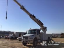 Altec DC47-TR, Digger Derrick rear mounted on 2014 Freightliner M2 106 4x4 Utility Truck Starts, Run