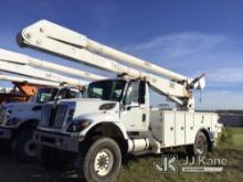 Altec AA755-MH, Material Handling Bucket Truck rear mounted on 2014 International 7300 4x4 Utility T