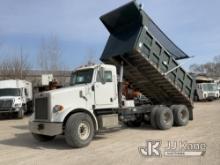 2005 Peterbilt 357 T/A Dump Truck Runs, Moves, Operates) (Instrument Cluster Flickers On And Off As 