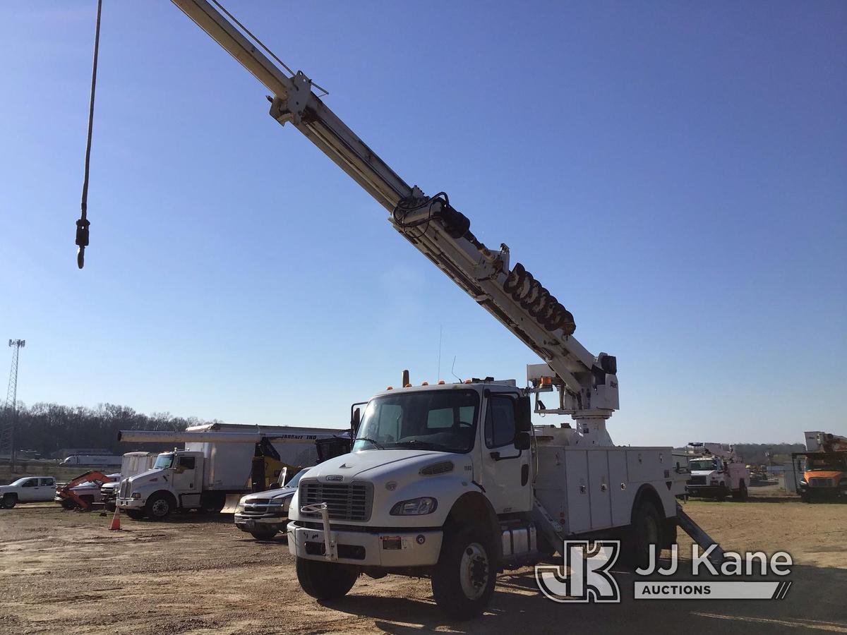 (Byram, MS) Altec DC47-TR, Digger Derrick rear mounted on 2014 Freightliner M2 106 4x4 Utility Truck