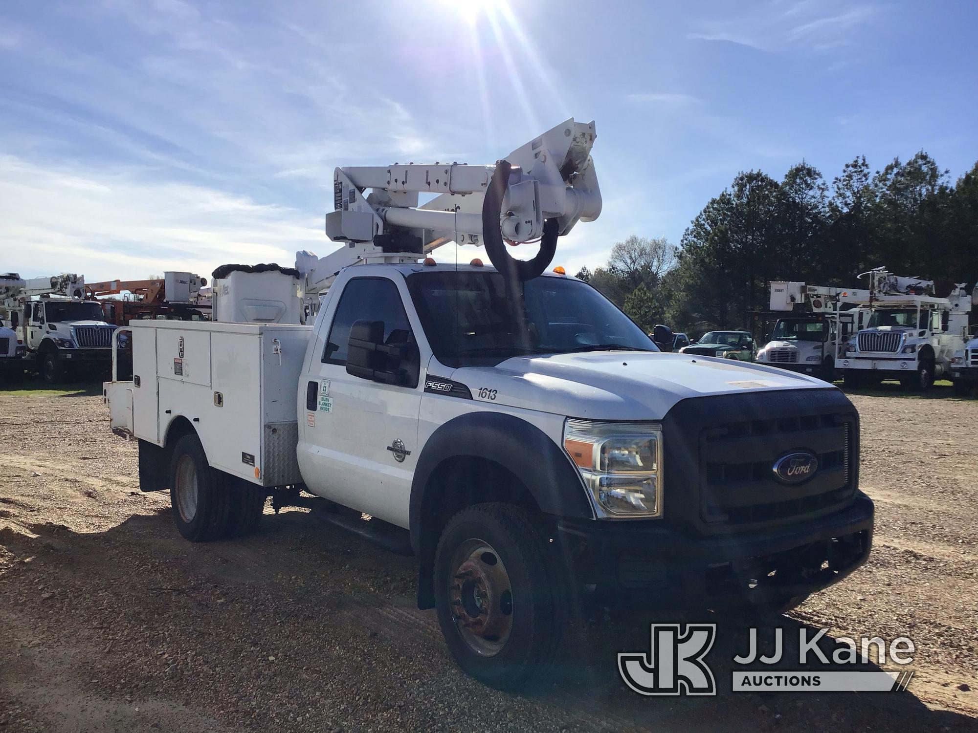 (Byram, MS) Altec AT37G, Articulating & Telescopic Material Handling Bucket Truck mounted behind cab