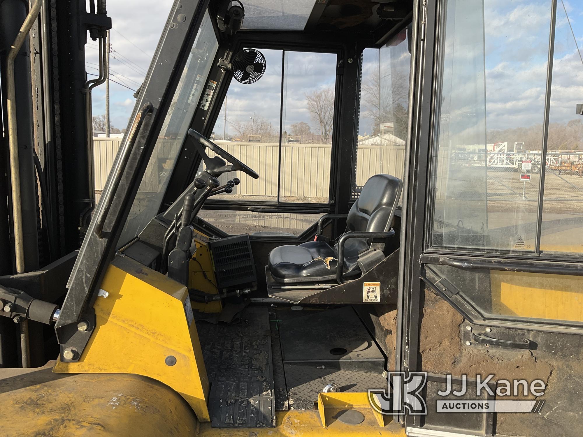 (South Beloit, IL) 2005 Yale GLP155 Solid Tired Forklift Runs, Moves, Operates) (Left Door Does Not