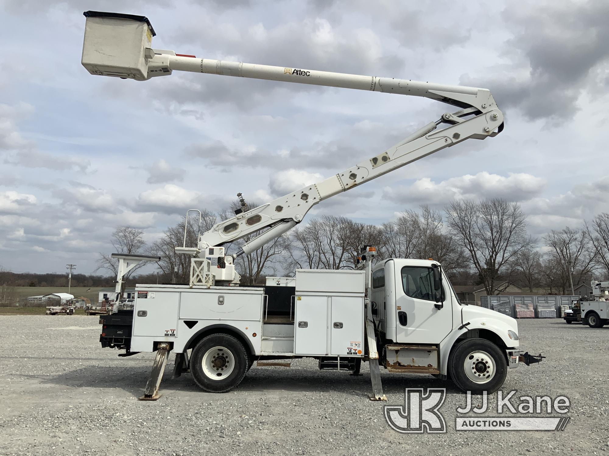 (Hawk Point, MO) Altec AN55E-OC, Material Handling Bucket Truck rear mounted on 2016 Freightliner M2