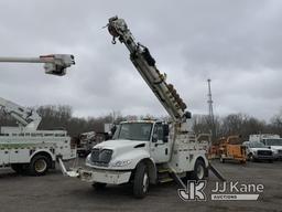 (Ashland, OH) Altec DL42-TR, Digger Derrick rear mounted on 2007 International 4400 Utility Truck Ru