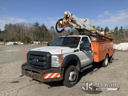 (Wells, ME) Altec AT37G, Articulating & Telescopic Bucket Truck mounted behind cab on 2013 Ford F550