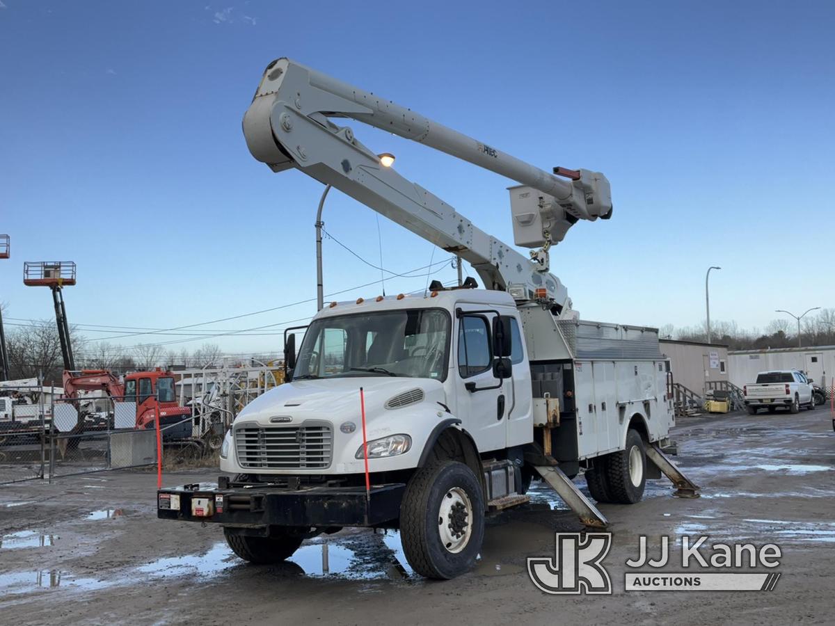(Rome, NY) Altec AN55-OC, Material Handling Bucket Truck rear mounted on 2014 Freightliner M2 106 4x
