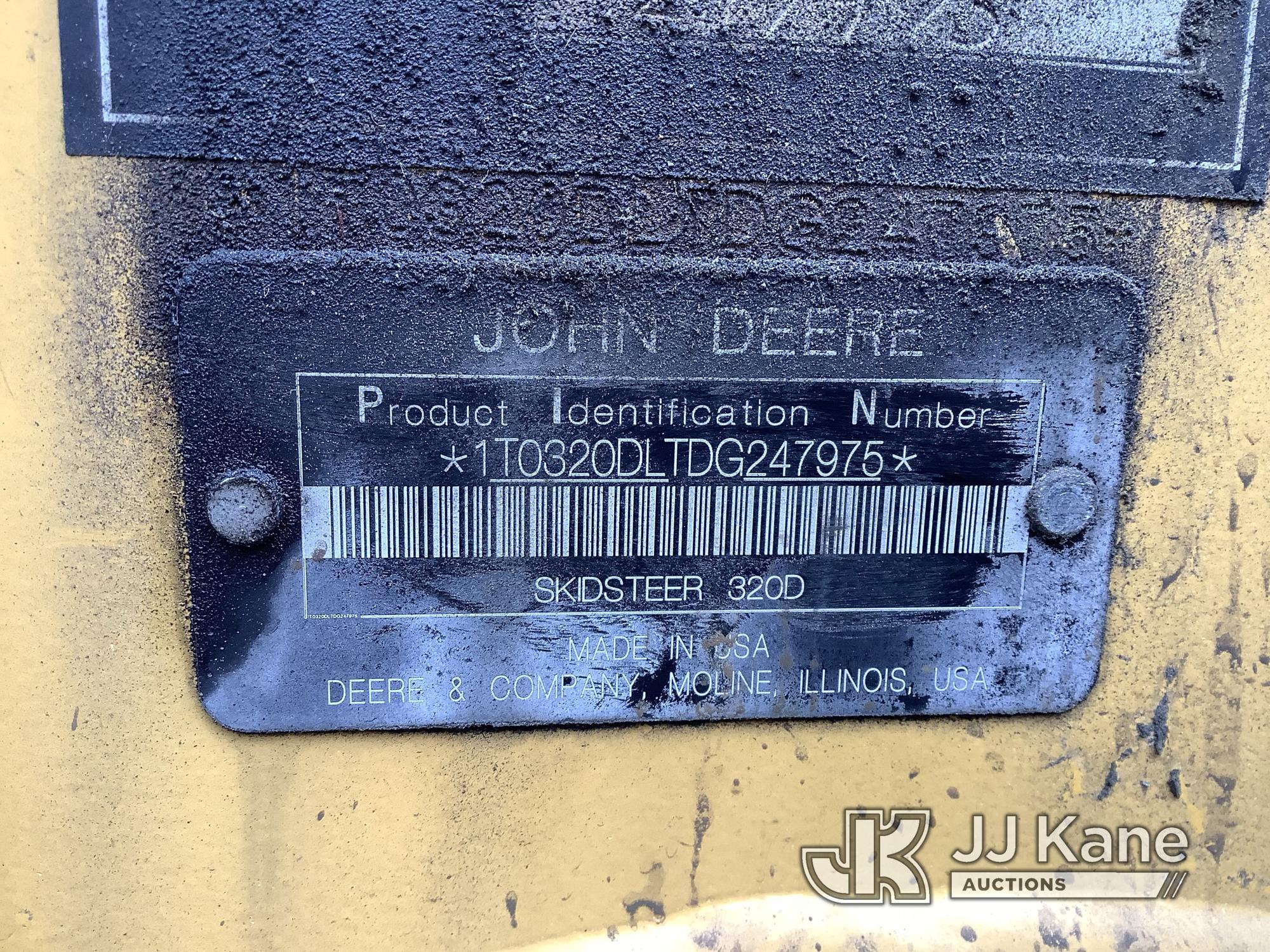 (Shrewsbury, MA) 2013 John Deere 320D Rubber Tired Skid Steer Loader Runs & Operates