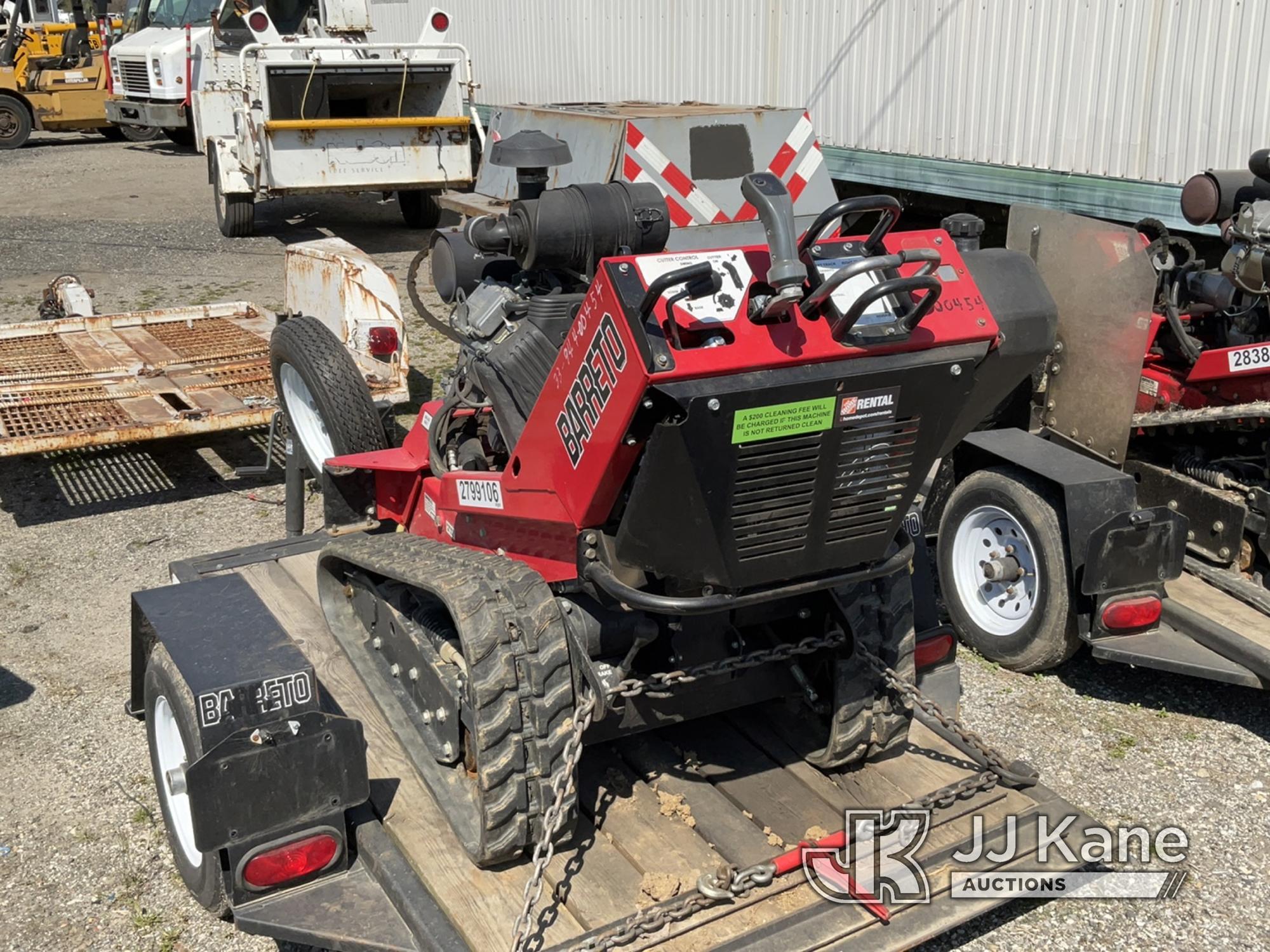 (Plymouth Meeting, PA) 2018 Barreto 30SG Walk-Behind Crawler Stump Grinder No Title For Support Trai