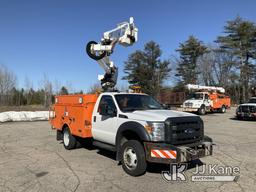 (Wells, ME) Altec AT37G, Articulating & Telescopic Bucket Truck mounted behind cab on 2014 Ford F550