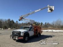 Altec AT37G, Articulating & Telescopic Bucket Truck mounted behind cab on 2014 Ford F550 4x4 Service