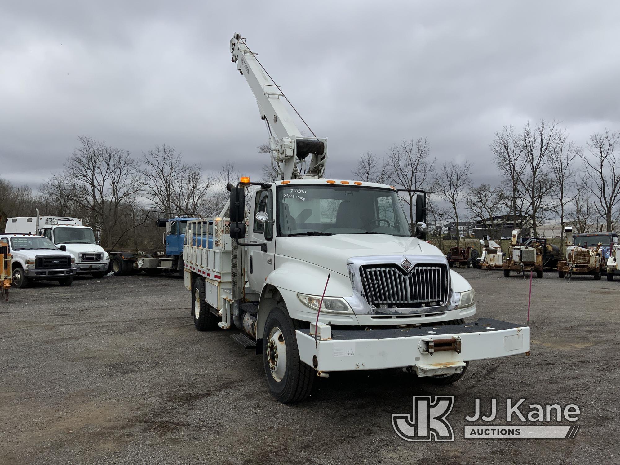 (Ashland, OH) Terex/Telelect Commander 4045, Hydraulic Truck Crane mounted behind cab on 2007 Intern