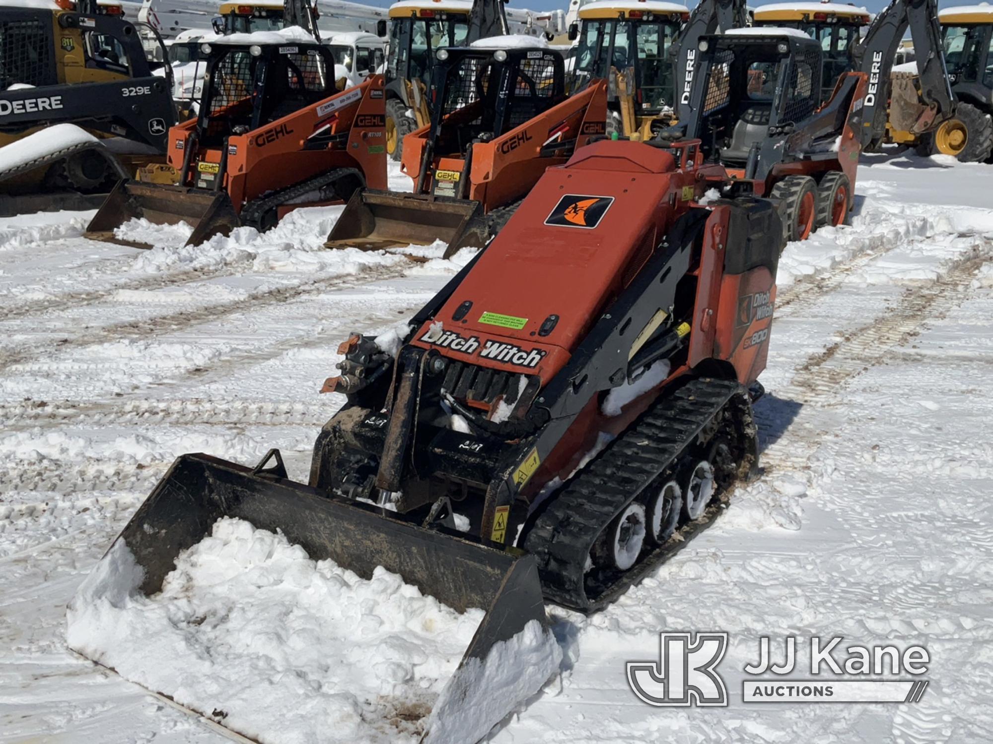 (Rome, NY) 2019 Ditch Witch SK800 Stand-Up Skid Steer Loader Runs & Operates
