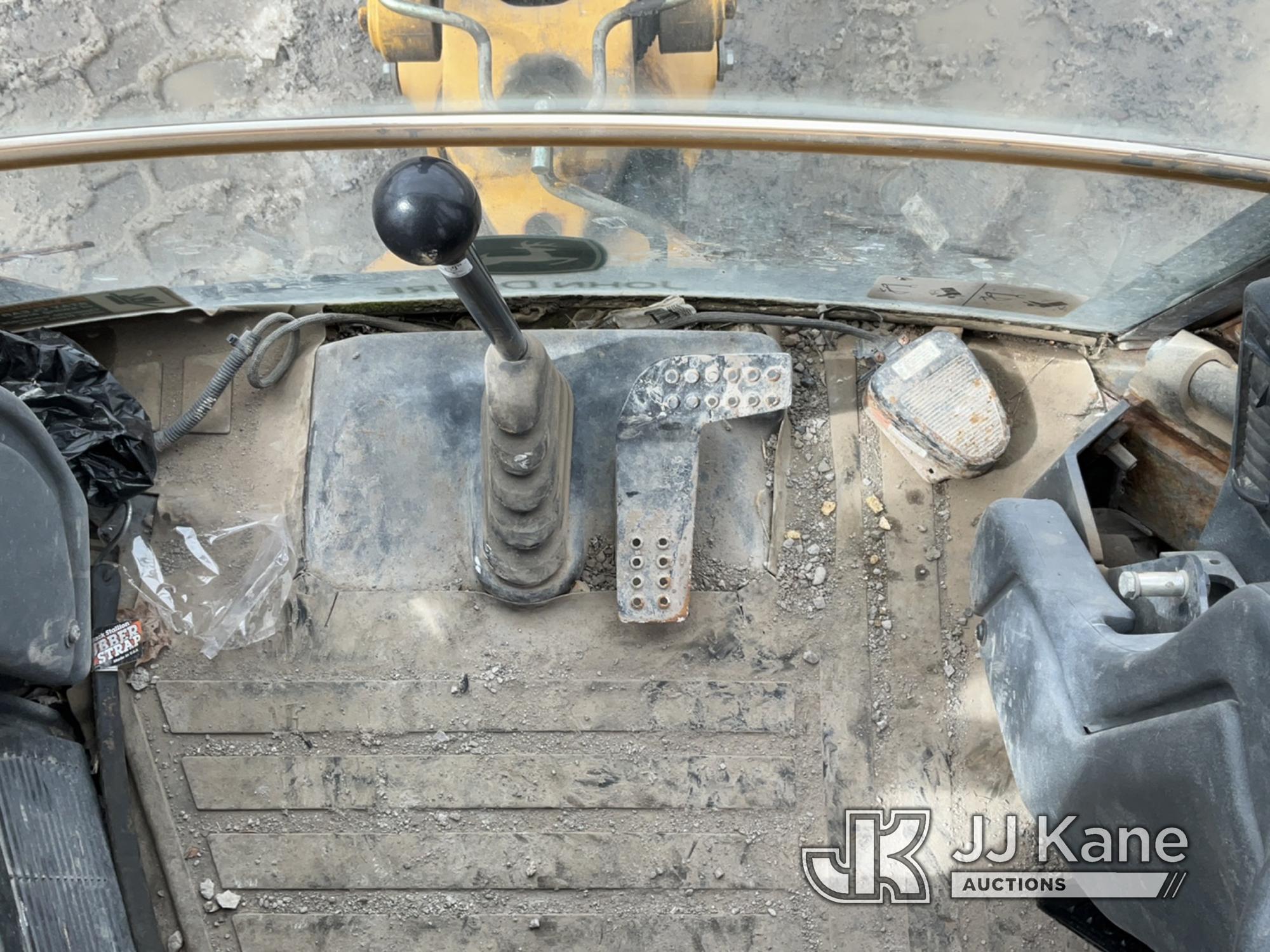 (Rome, NY) 2015 John Deere 310SK 4x4 Tractor Loader Backhoe No Title) (Runs & Operates, Bad Steering