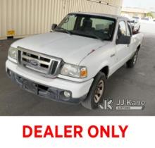 2010 Ford Ranger Extended-Cab Pickup Truck Runs & Moves, Runs Rough , Paint Damage