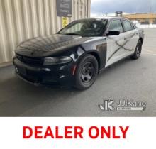 2018 Dodge Charger Police Package 4-Door Sedan Runs & Moves Bad Charging System, Interior Stripped O