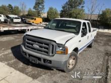 2005 Ford F250 Crew-Cab Pickup Truck Not Running , Paint Damage, Body Damage