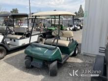 1990 Club Car Golf Cart Golf Cart Not Running, Missing Key, Missing Batteries, Bill of Sale Only