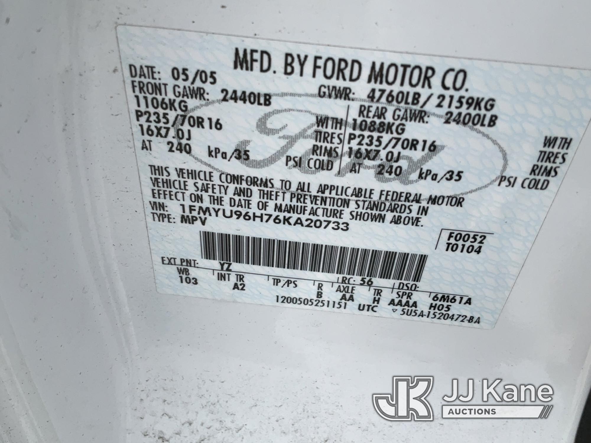 (Salt Lake City, UT) 2006 Ford Escape Hybrid AWD 4-Door Sport Utility Vehicle Runs & Moves