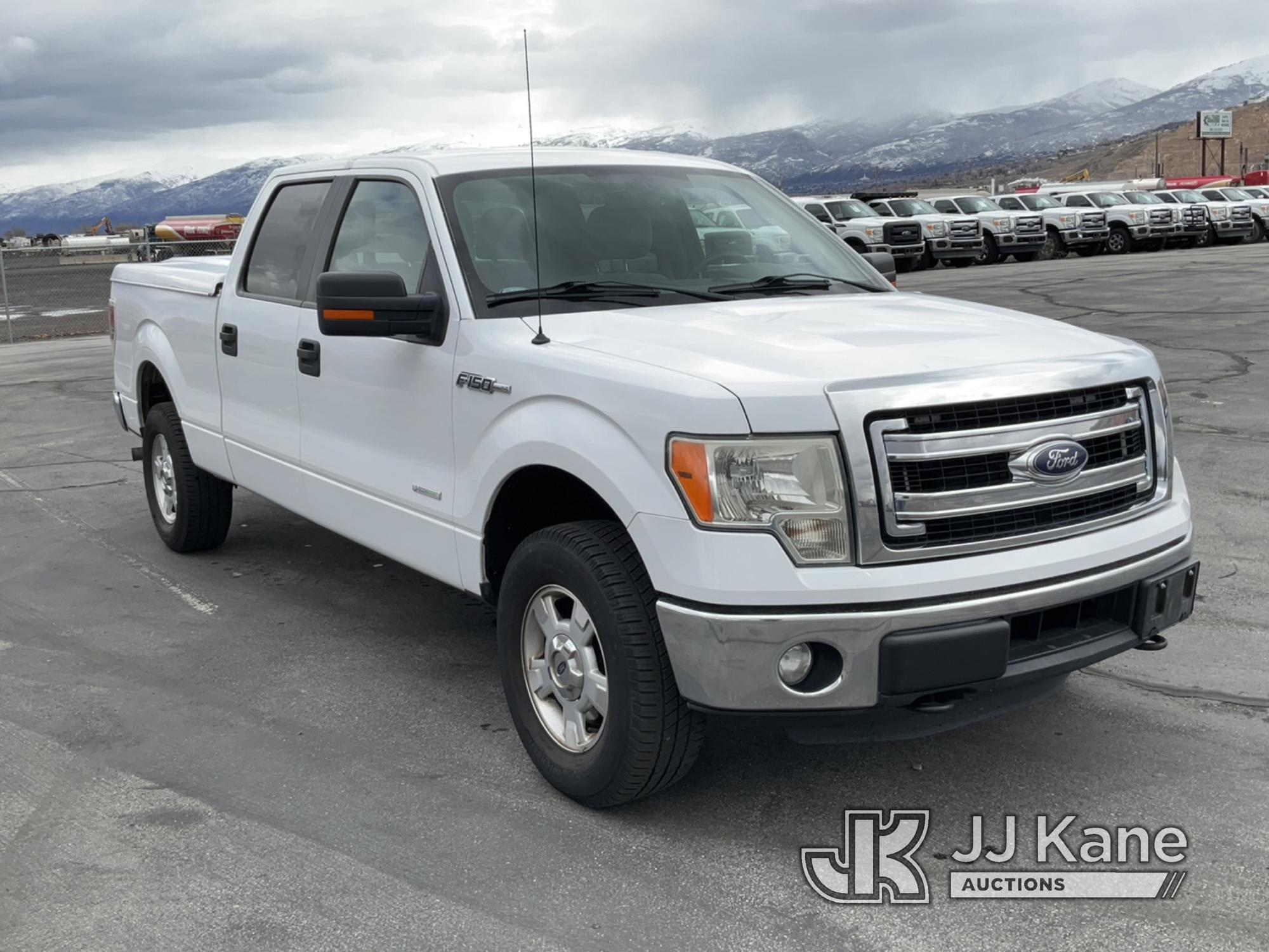 (Salt Lake City, UT) 2014 Ford F150 4x4 Crew-Cab Pickup Truck Runs & Moves) (Check Engine Light On