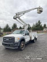 Altec AT37G, Articulating & Telescopic Bucket Truck mounted behind cab on 2015 Ford F550 4x4 Service