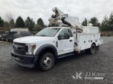 Altec AT41M, Articulating & Telescopic Material Handling Bucket Truck mounted behind cab on 2018 For