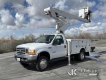 Altec DTA 35, Articulating & Telescopic Bucket Truck mounted behind cab on 2001 Ford F450 Service Tr