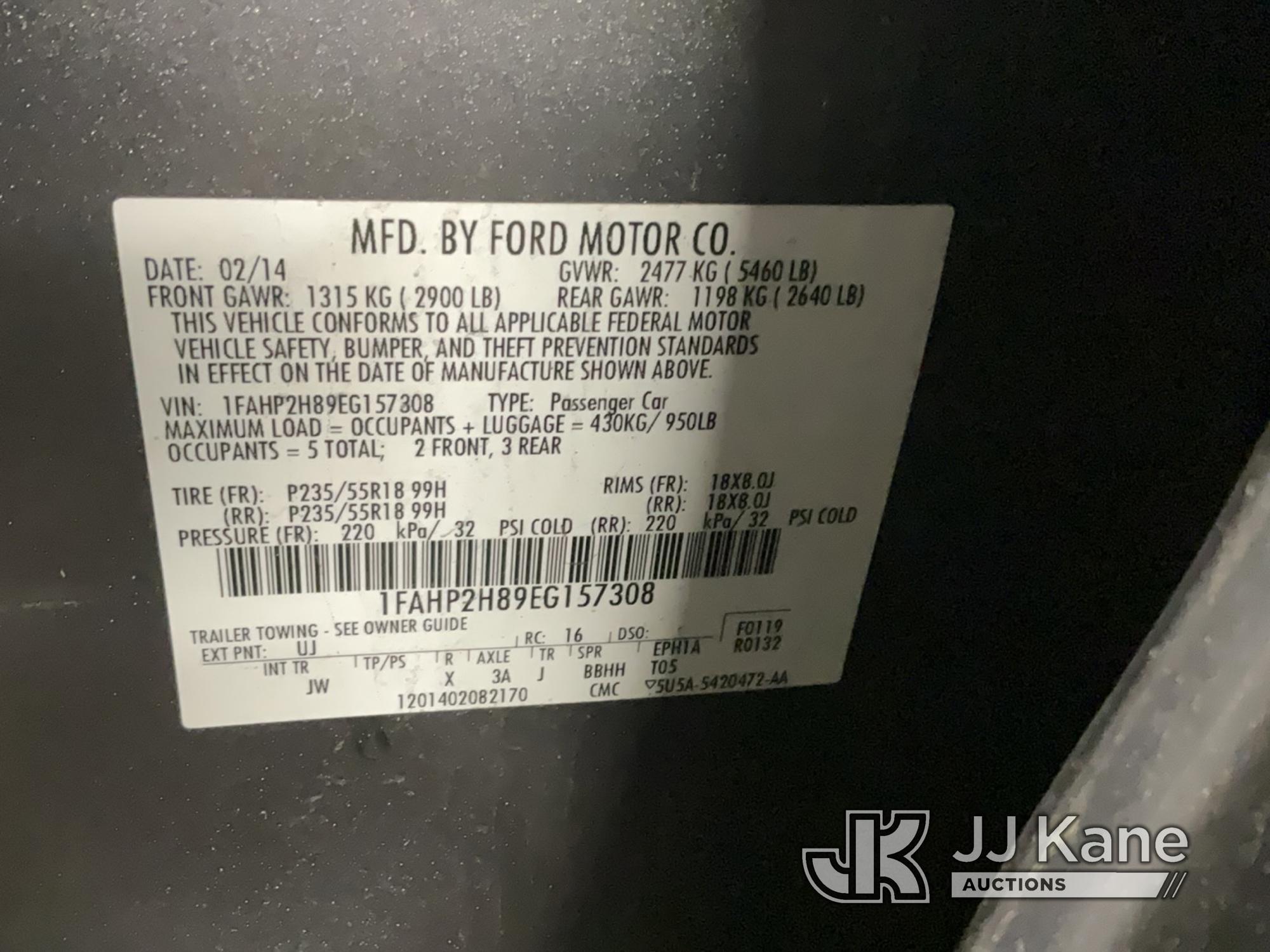 (Florence, SC) 2014 Ford Taurus 4-Door Sedan Runs & Moves, Minor Body Damage