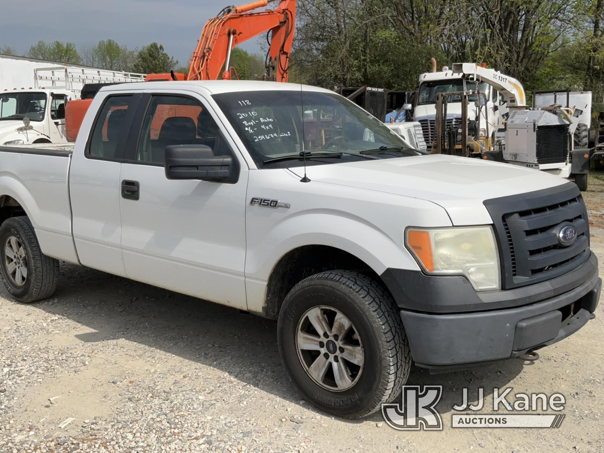 (Charlotte, NC) 2010 Ford F150 4x4 Extended-Cab Pickup Truck Runs & Moves) (Body/Paint Damage