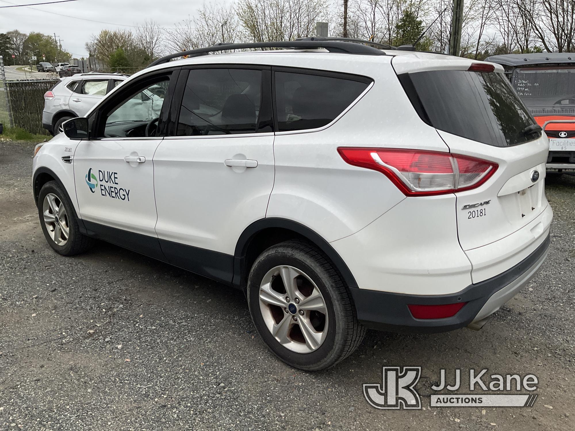 (Charlotte, NC) 2016 Ford Escape 4x4 4-Door Sport Utility Vehicle Duke Unit) (Runs & Moves
