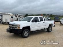 (Houston, TX) 2015 Chevrolet Silverado 2500HD 4x4 Crew-Cab Pickup Truck Runs & Moves