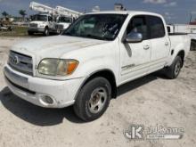 2006 Toyota Tundra Crew-Cab Pickup Truck Runs & Moves) (ABS Light On, No Brakes, Body/Rust Damage) (