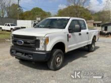 2017 Ford F250 Crew-Cab Pickup Truck Runs & Moves) (Noise in Diff / Trans Noise, Condition Unknown, 