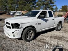 2017 RAM 1500 Extended-Cab Pickup Truck Runs & Moves) (Hard To Start, Body Damage