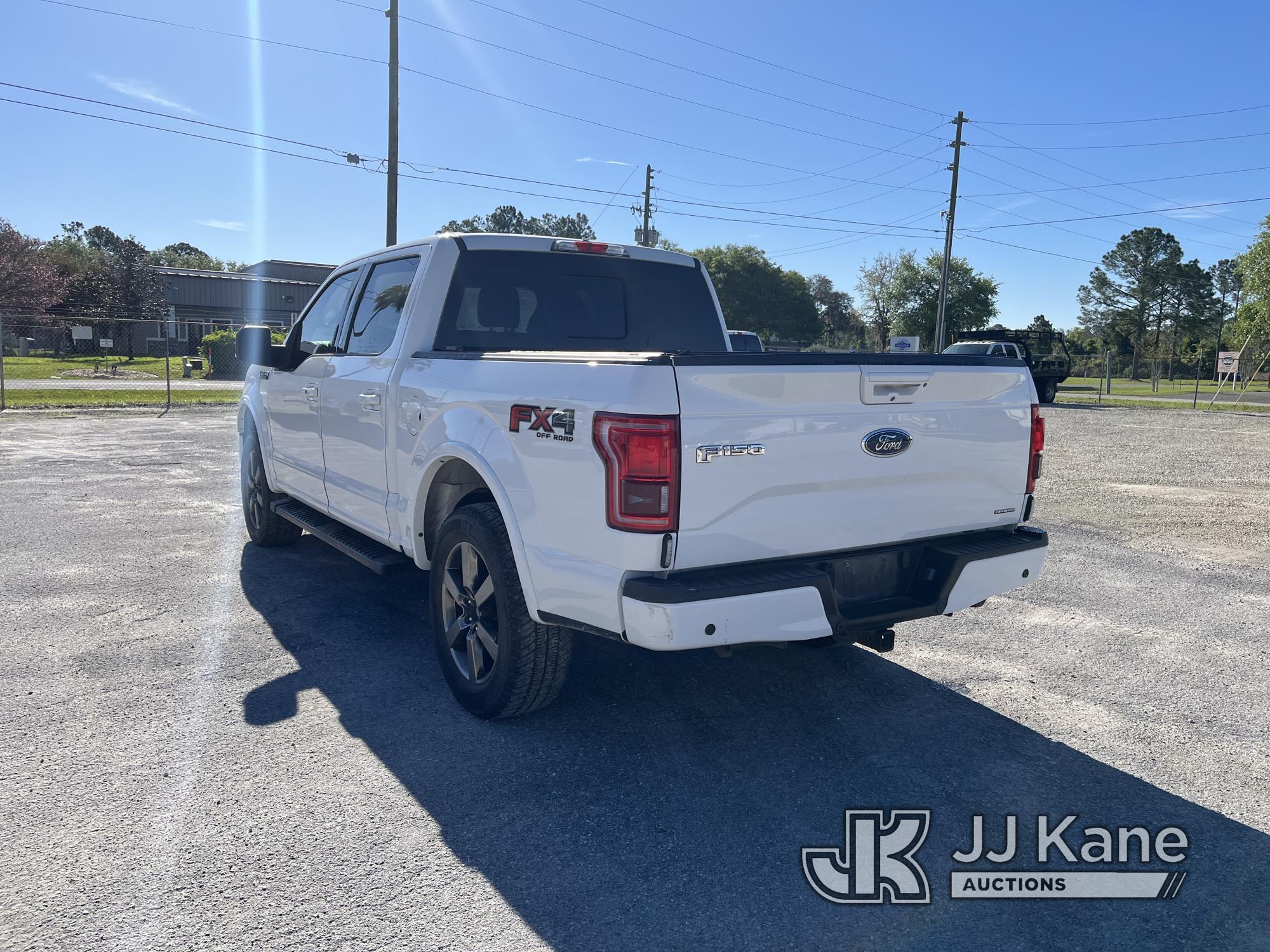 (Leesburg, FL) 2016 Ford F150 4x4 Crew-Cab Pickup Truck Runs & Moves) (Tail Gate Inoperable