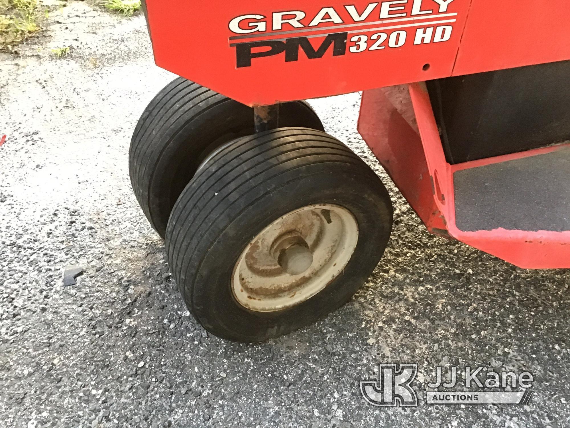 (Ocala, FL) 2013 Gravely 320 HD Riding Lawn Mower, Municipal Owned Not Running, Turns Over Will Not