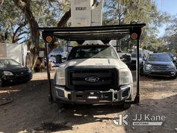 (Tampa, FL) VERSALIFT SST40EIH, Articulating & Telescopic Bucket Truck mounted behind cab on 2015 Fo