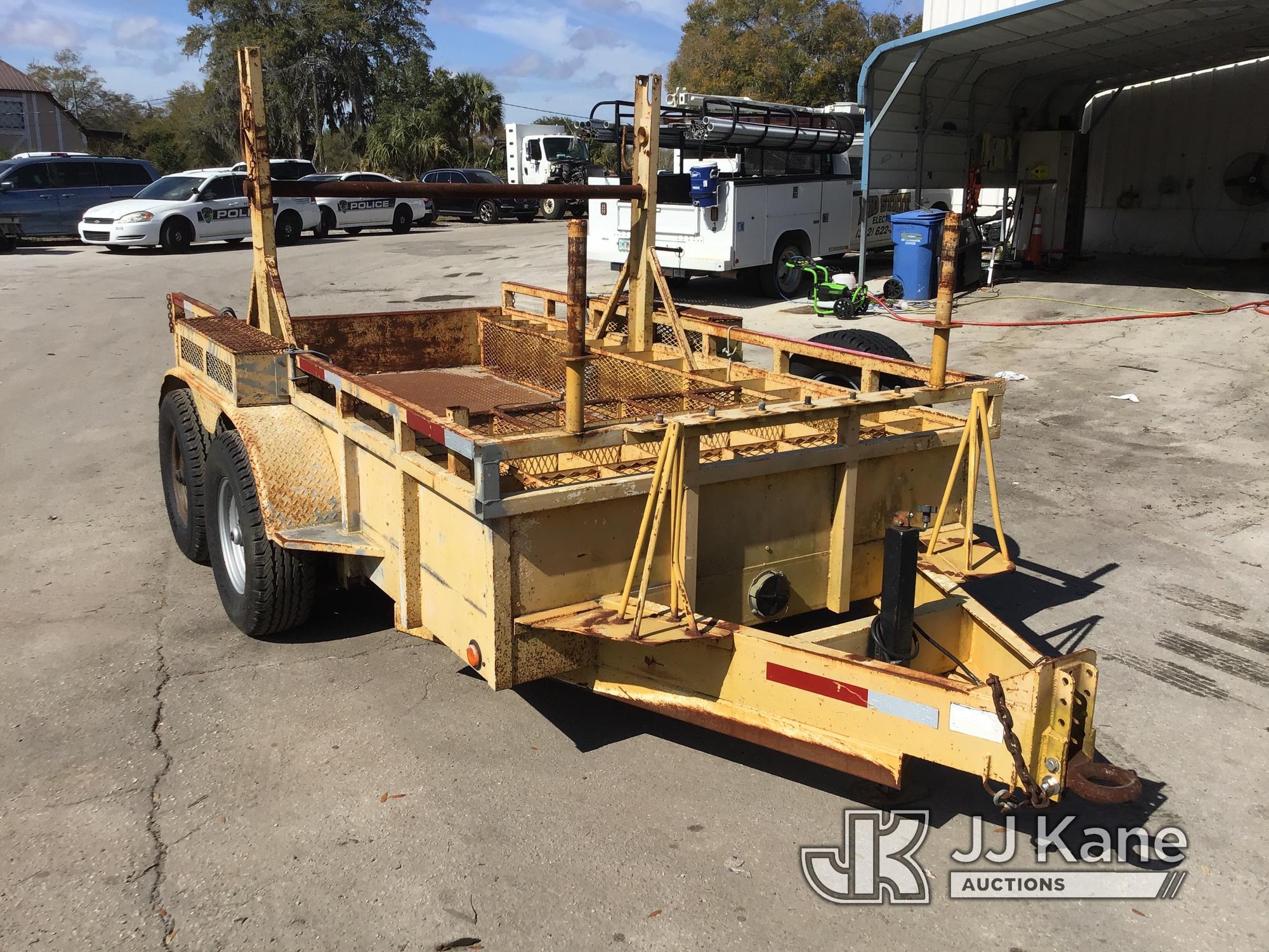 (Ocala, FL) 1999 Crosley T/A Reel/Material Trailer, 12ft x 7ft Good Condition, Towable