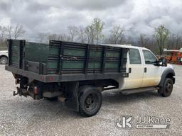 (Verona, KY) 2014 Ford F450 Crew-Cab Flatbed Truck Runs & Moves) (Check Engine Light On, Engine Tick