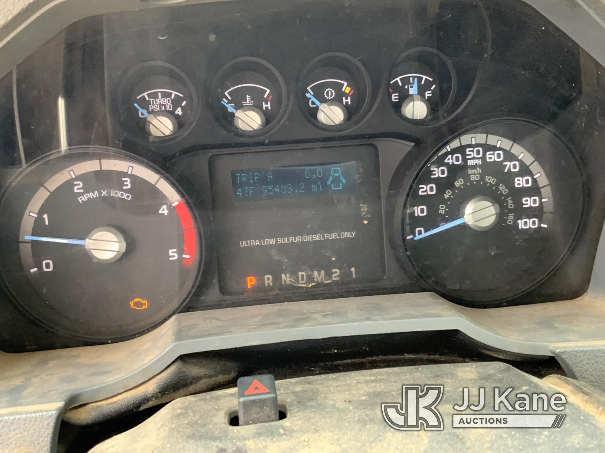 (Shelby, NC) 2016 Ford F250 Service Truck Runs & Moves) (Check Engine Light On)